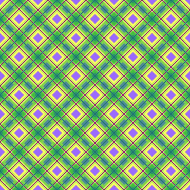 Estampado textil aislado de color amarillo a cuadros con patrón sin costuras de diagonal geométrica a cuadros