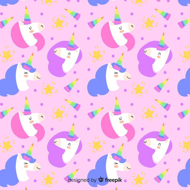 Vector estampado de unicornios