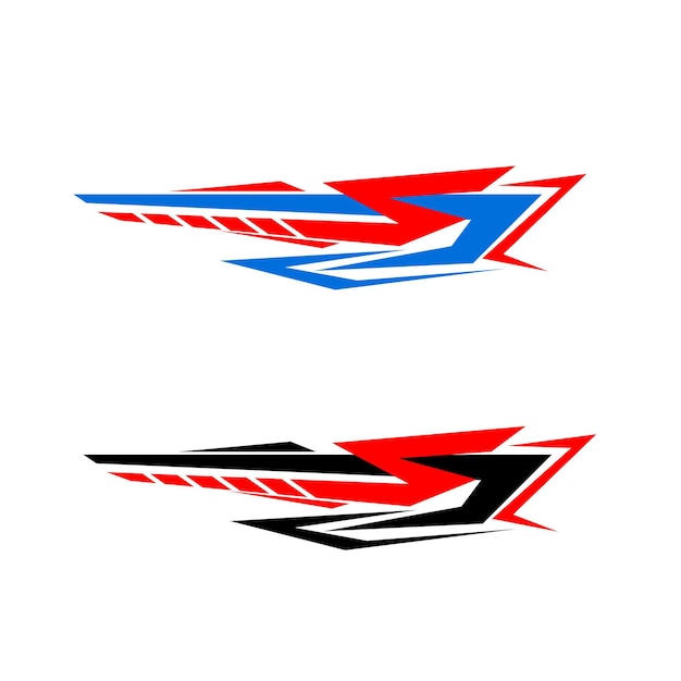 Estampilla de carrocería de automóviles diseño vectorial diseño modificado sticker de automóviles sticker de carreras
