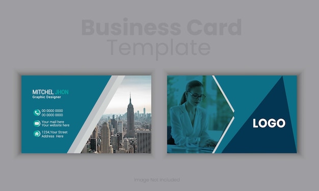 Estampilla de tarjeta de visita moderna y elegante