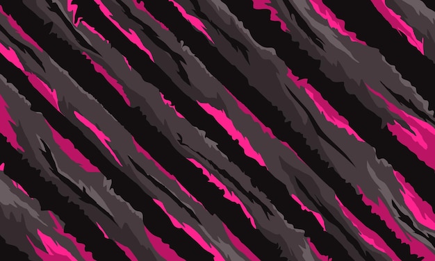 Estampilla de tela de camiseta deportiva de estilo de carreras con patrón de rayas abstractas