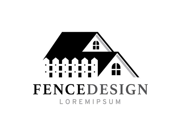 Estándar de símbolo o icono del logotipo de la valla o de la casa