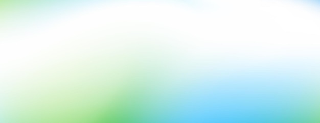 Estandarte abstracto fresco y tranquilizador con un gradiente verde y azul