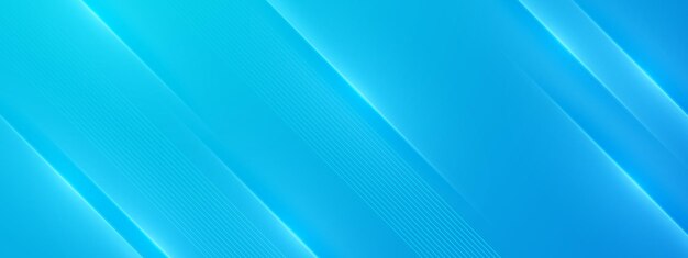 Estandarte abstracto de gradiente vectorial azul con elementos de formas