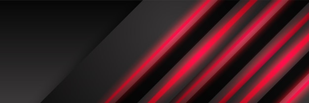 Estandarte abstracto rojo y negro Diseño de fondo para folleto de sitio web Formas de gradiente rojo negro geométrico papel tapiz para cartel presentación de certificado página de aterrizaje