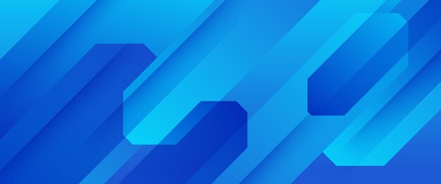 Estandarte abstracto vectorial azul con formas geométricas simples para diseño de portadas, diseño de libros, carteles, portadas de CD, folletos, fondos de sitios web o publicidad