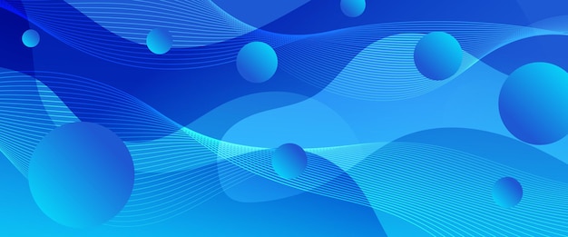 Estandarte abstracto vectorial azul con formas geométricas simples para diseño de portadas, diseño de libros, carteles, portadas de CD, folletos, fondos de sitios web o publicidad
