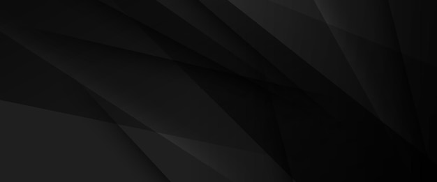 Estandarte abstracto vectorial negro con formas geométricas simples para diseño de portadas, diseño de libros, carteles, portadas de CD, folletos, fondos de sitios web o publicidad