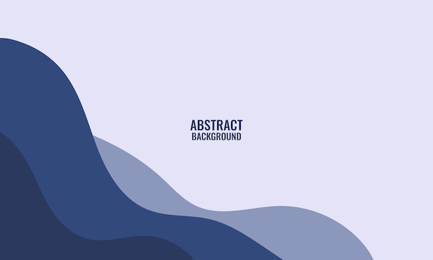 Estandarte amplio moderno abstracto blanco y azul con forma geométrica líquida