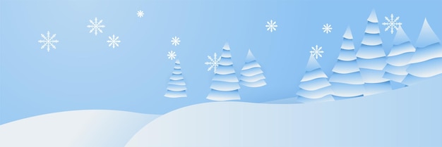 Estandarte de año nuevo con copo de nieve de invierno de Navidad Ilustración vectorial presentación gráfica abstracta diseño estandarte patrón plantilla web de fondo