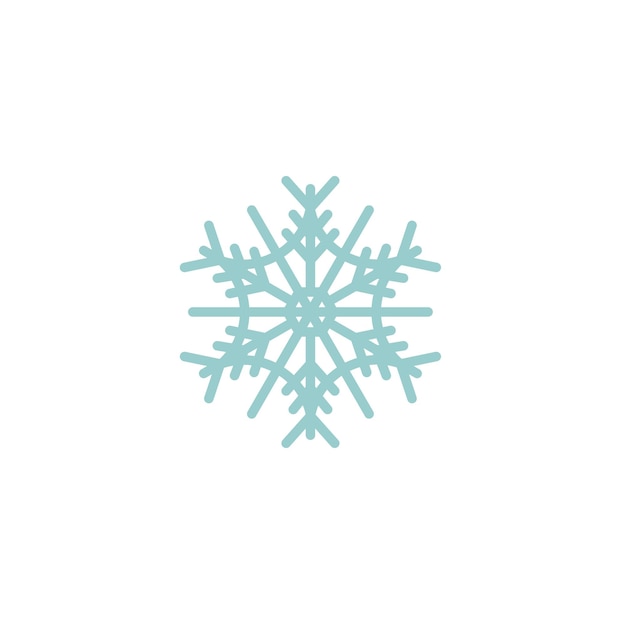 estandarte de copos de nieve azul claro