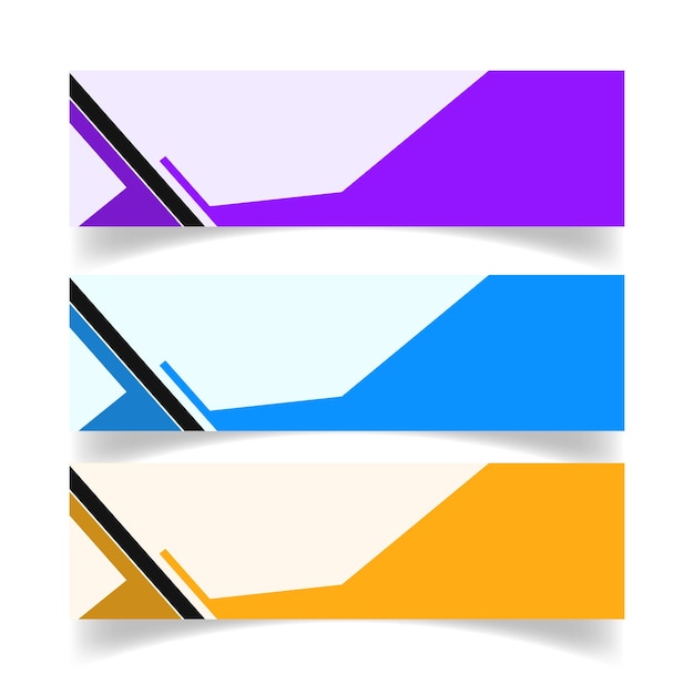 estandarte de diseño plano