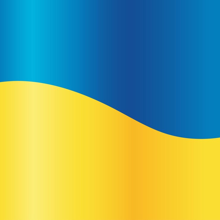 Vector estandarte de diseño de textura de fondo de la bandera nacional ucraniana