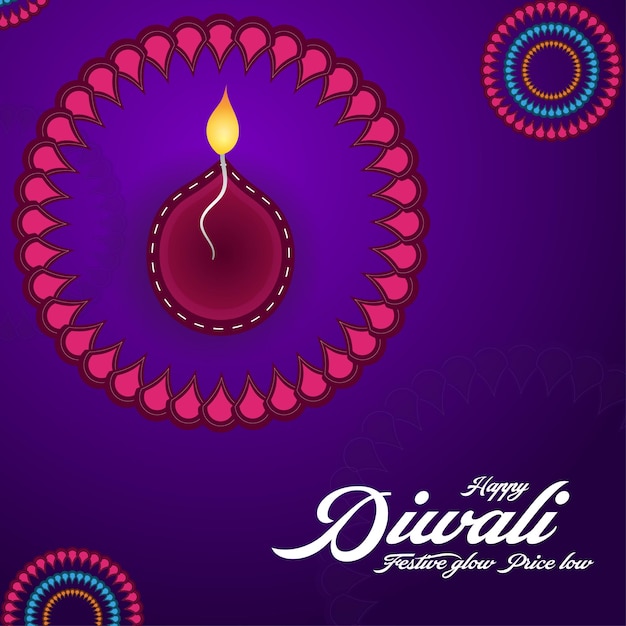 Vector el estandarte de diwali