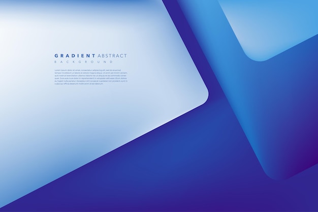 estandarte de fondo abstracto con gradiente azul con formas modernas y geométricas