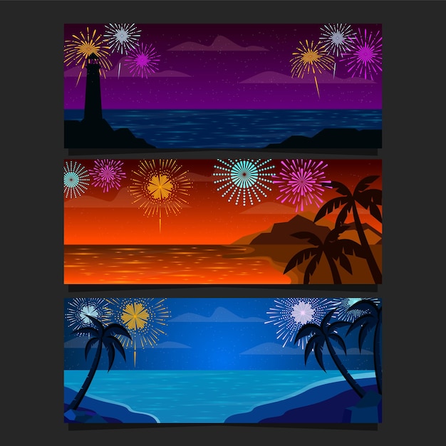 estandarte de fuegos artificiales