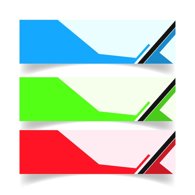 estandarte geométrico de la web