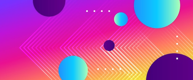 Estandarte de gradiente abstracto colorido con formas Para estandarte de negocios telón de fondo formal voucher de prestigio lux invita papel tapiz y fondo