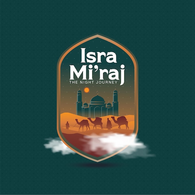 Vector el estandarte de isra miraj