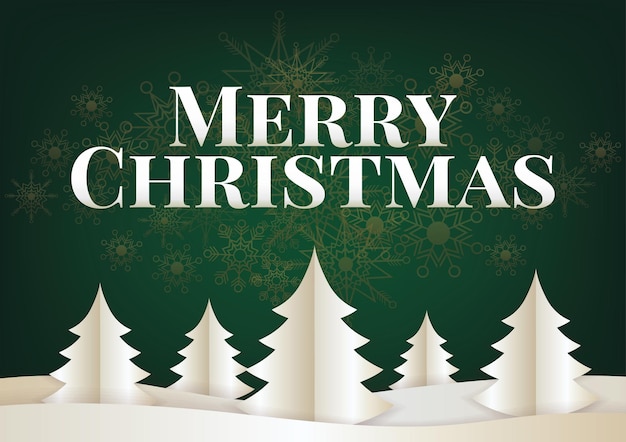 estandarte de Navidad feliz y elementos de Navidad de fondo