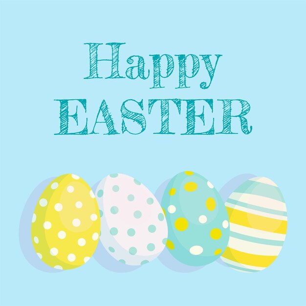 Estandarte de Pascua con huevos