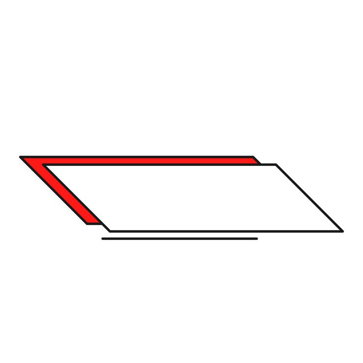 Vector estandarte sencillo