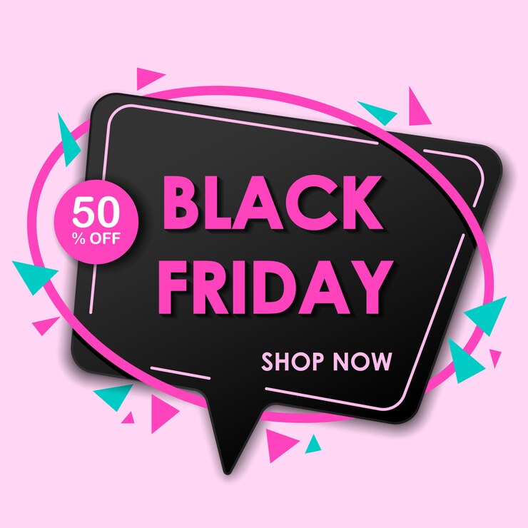 Estandarte de ventas del viernes negro