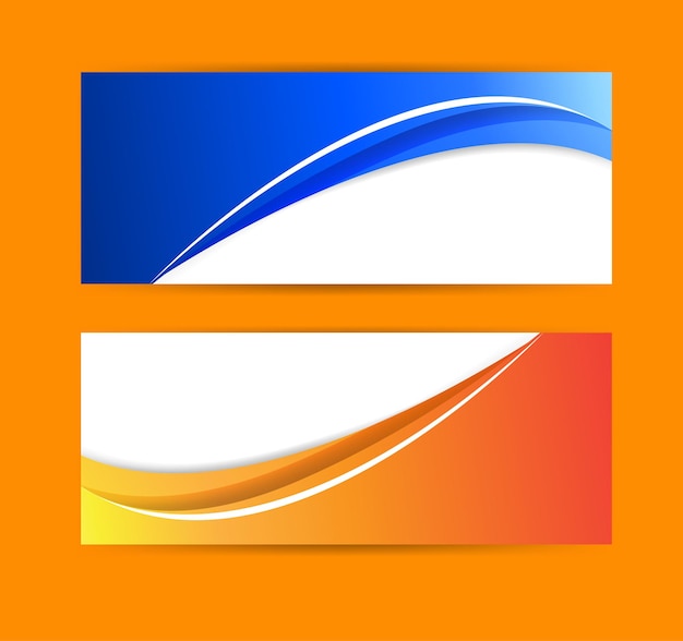 Estandartes de ondas abstractas