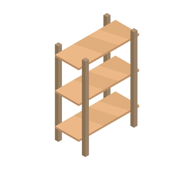 Estante de caja isométrica