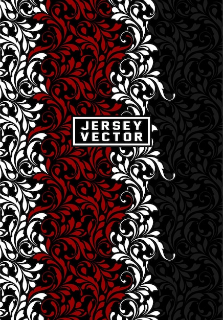 estencil de fondo con patrón floral para el diseño de la camiseta