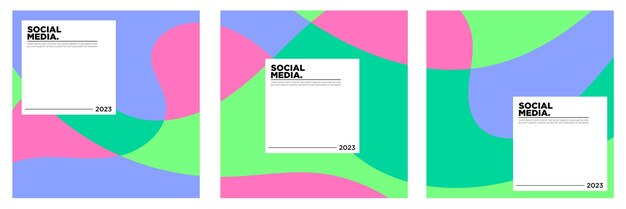 estética abstracta colorida fondo de póster de las redes sociales