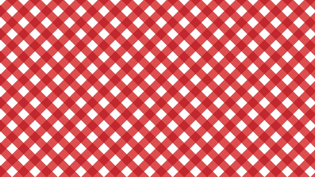 Vector estética linda guinga roja cheque damas plaid tablero de ajedrez de patrones sin fisuras ilustración de fondo perfecto para papel tapiz telón de fondo postal fondo banner