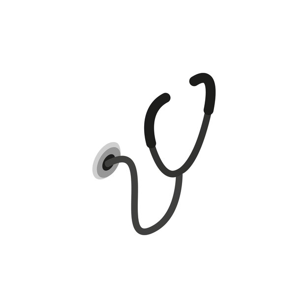 Estetoscopio médico para animales icono en estilo isométrico 3d aislado sobre fondo blanco Medicina veterinaria y símbolo de equipo