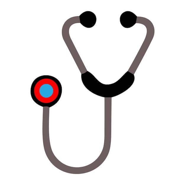 Estetoscopio médico para el bienestar de los médicos y el concepto de atención médica en línea