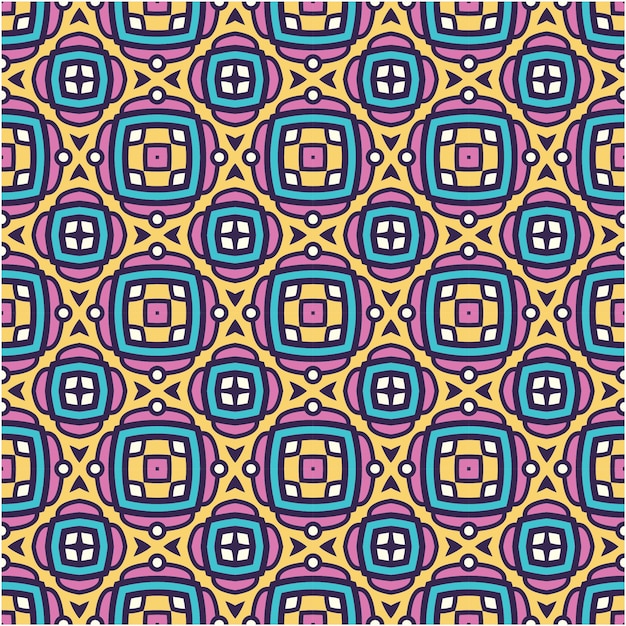 estilo abstracto étnico de patrones sin fisuras