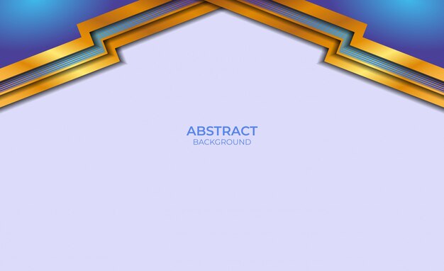 Estilo abstracto de fondo azul y oro