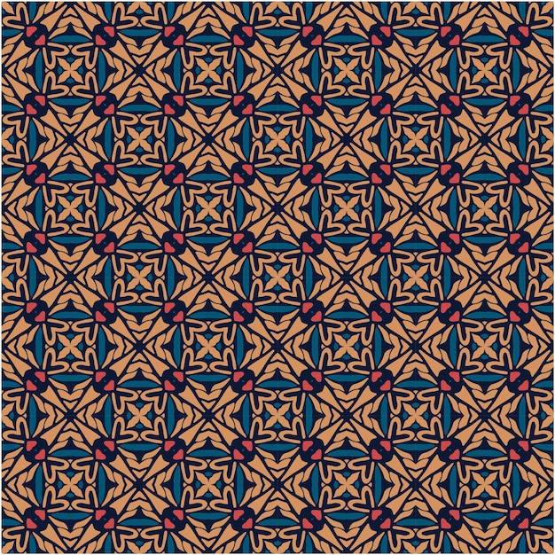 Estilo abstracto del fondo del modelo del motivo del batik
