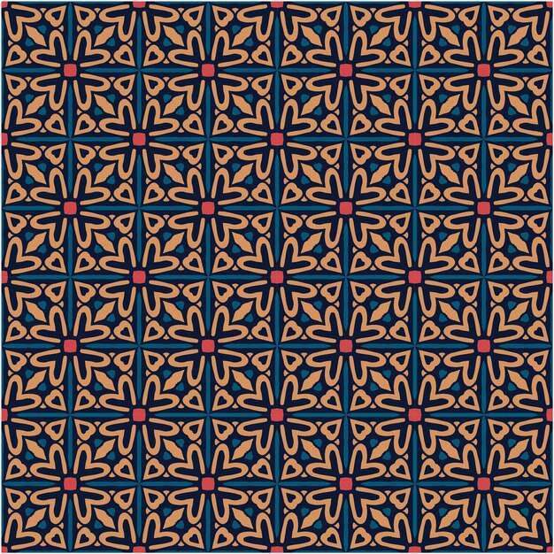 Estilo abstracto del fondo del modelo del motivo del batik
