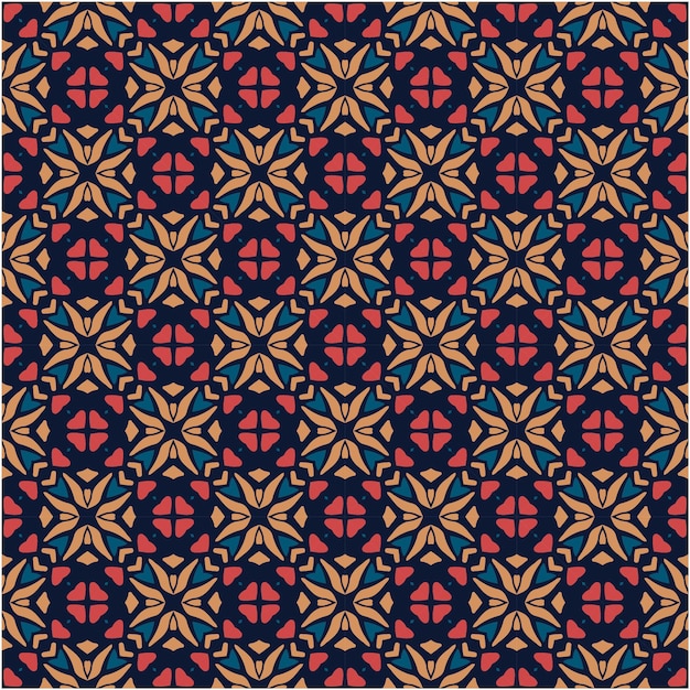 Estilo abstracto del fondo del modelo del motivo del batik