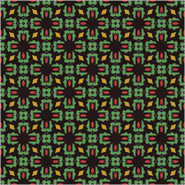 Estilo abstracto del fondo del modelo del motivo del batik