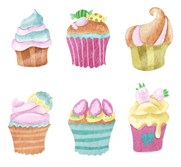estilo de acuarela de clip de pastel
