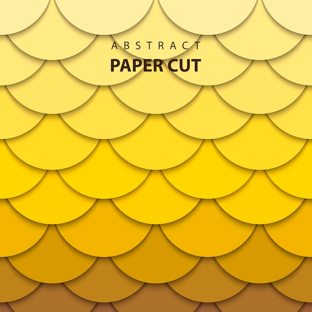 Estilo de arte abstracto en papel 3D