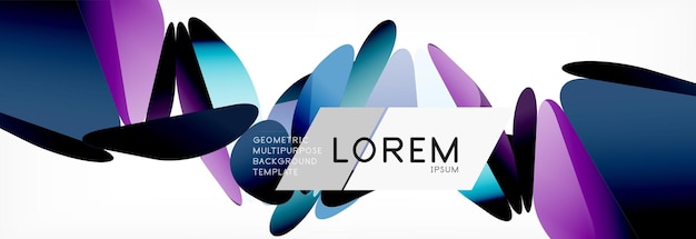 Estilo de arte poligonal triangular 3D Diseño geométrico futuro Ilustración futurista de geometría vectorial
