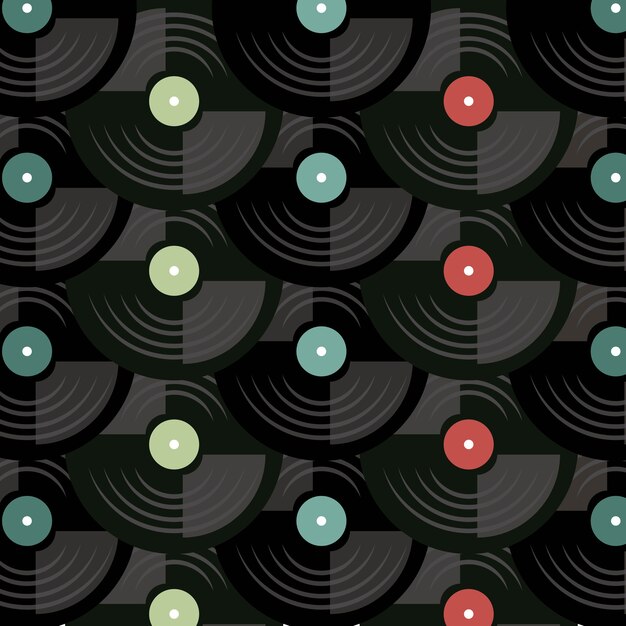 estilo de arte pop de disco de larga duración