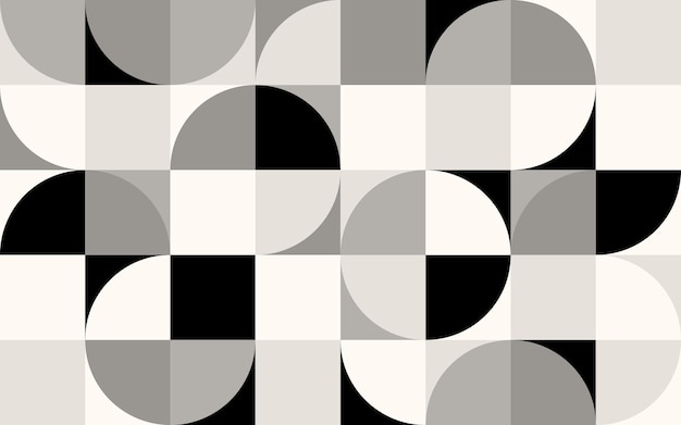 Estilo Bauhaus Patrón geométrico Abstracto Fondo minimalista Diseño de elementos de Bauhaus Geométrico
