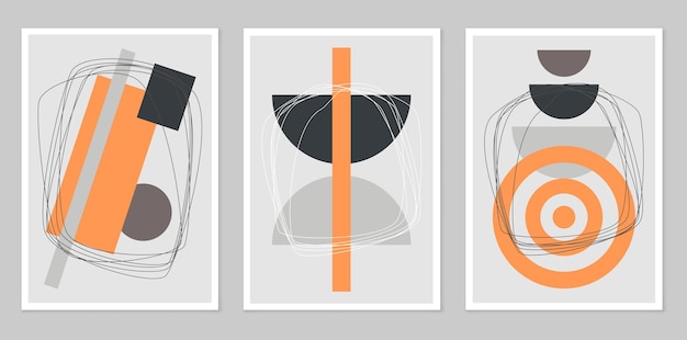 Estilo boho Ilustración moderna para decoración de pared de póster de impresión minimalista