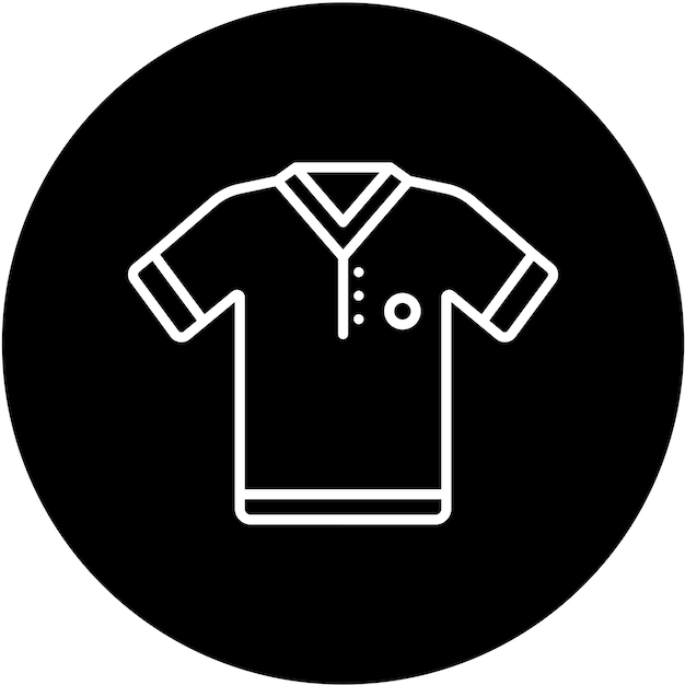 Estilo de la camiseta deportiva del icono