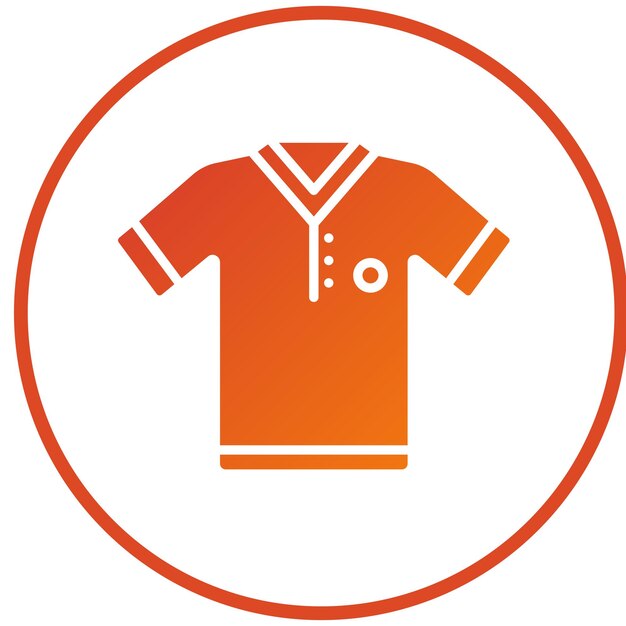 Estilo de la camiseta deportiva del icono