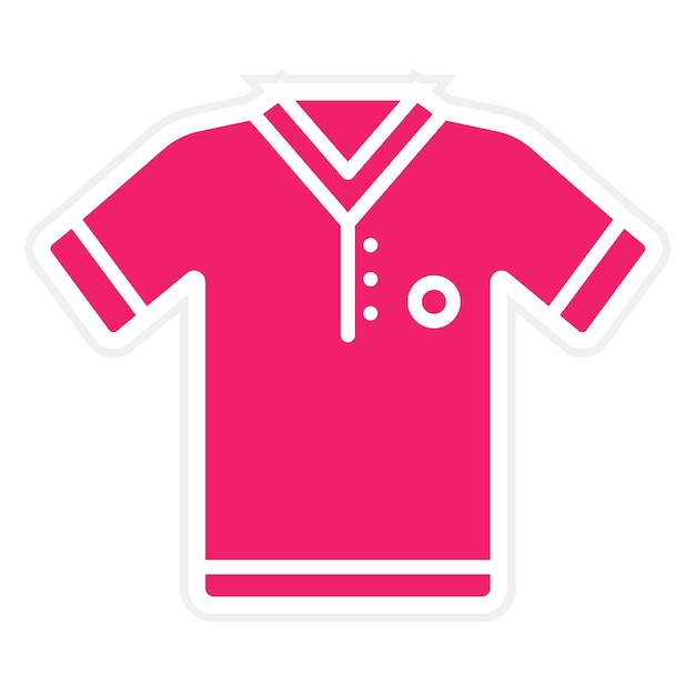 Estilo de la camiseta deportiva del icono