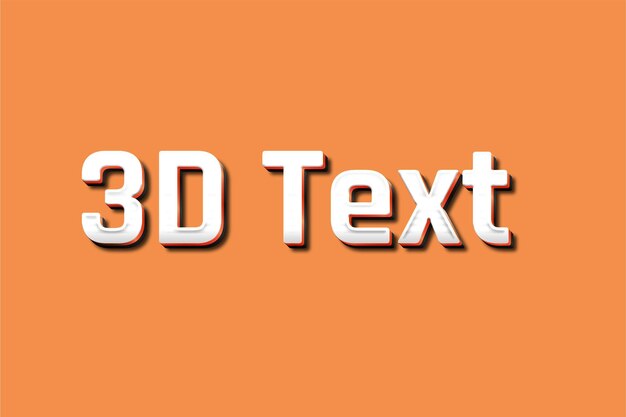 Estilo de capas de efecto de texto 3D